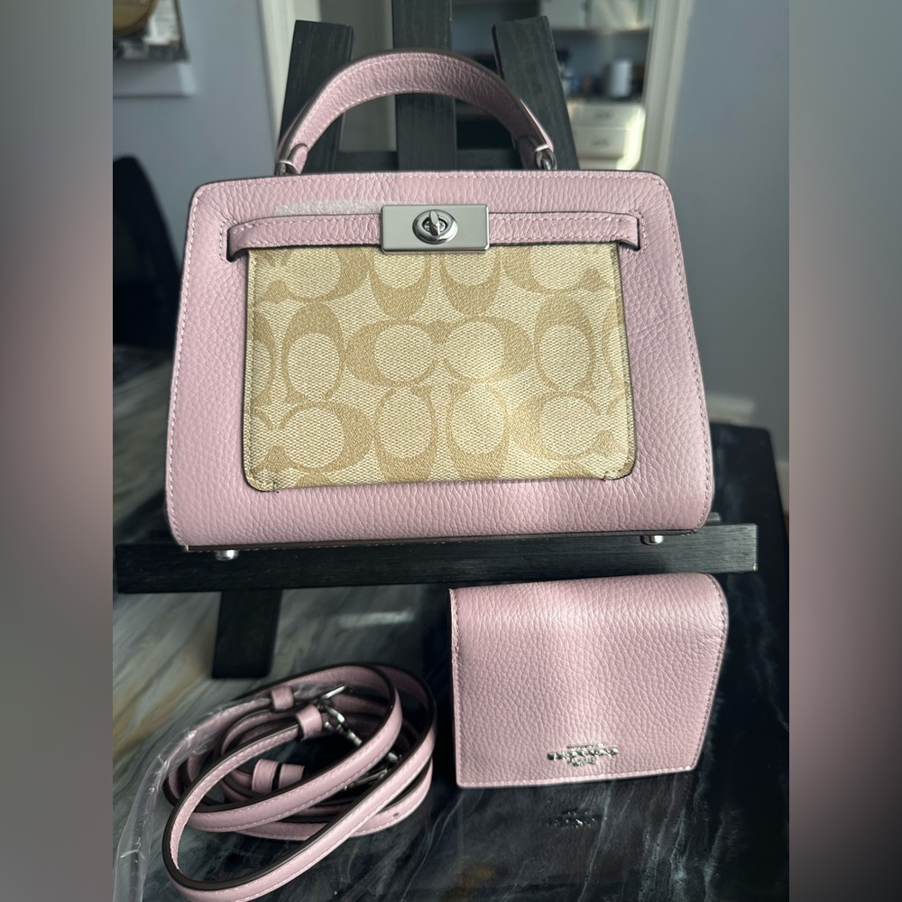 COACH Mini Lane with matching wallet NWOT